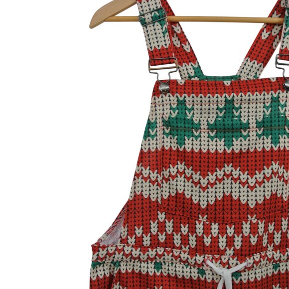 Shinesty Holiday Knit-Print Overalls w/ Bottle Opener (Size S) - Picture 8 of 14